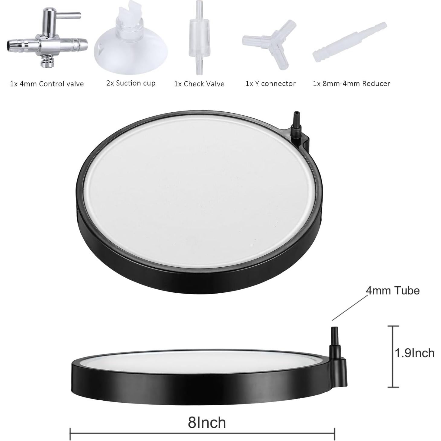 Disco de aire nano para acuario Carefree Fish 20.32 cm