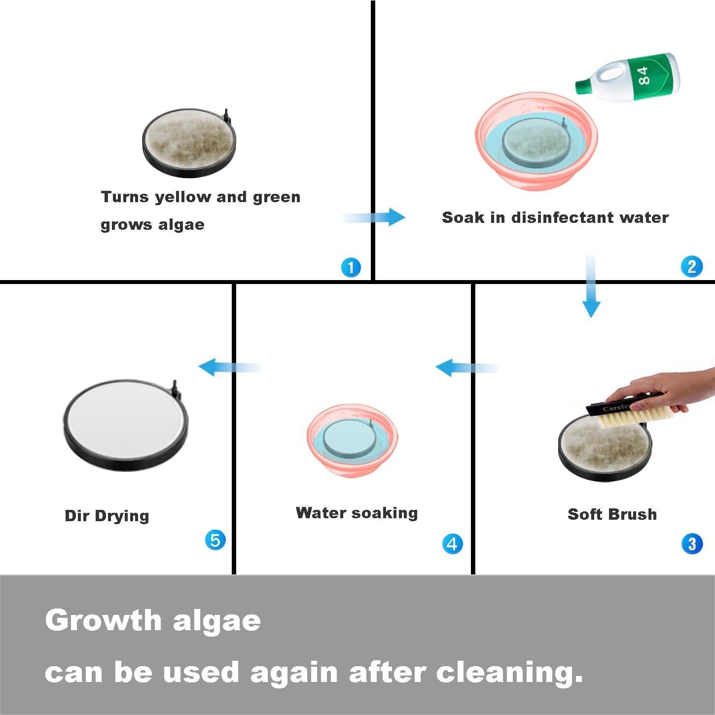 Disco de aire nano para acuario Carefree Fish 20.32 cm