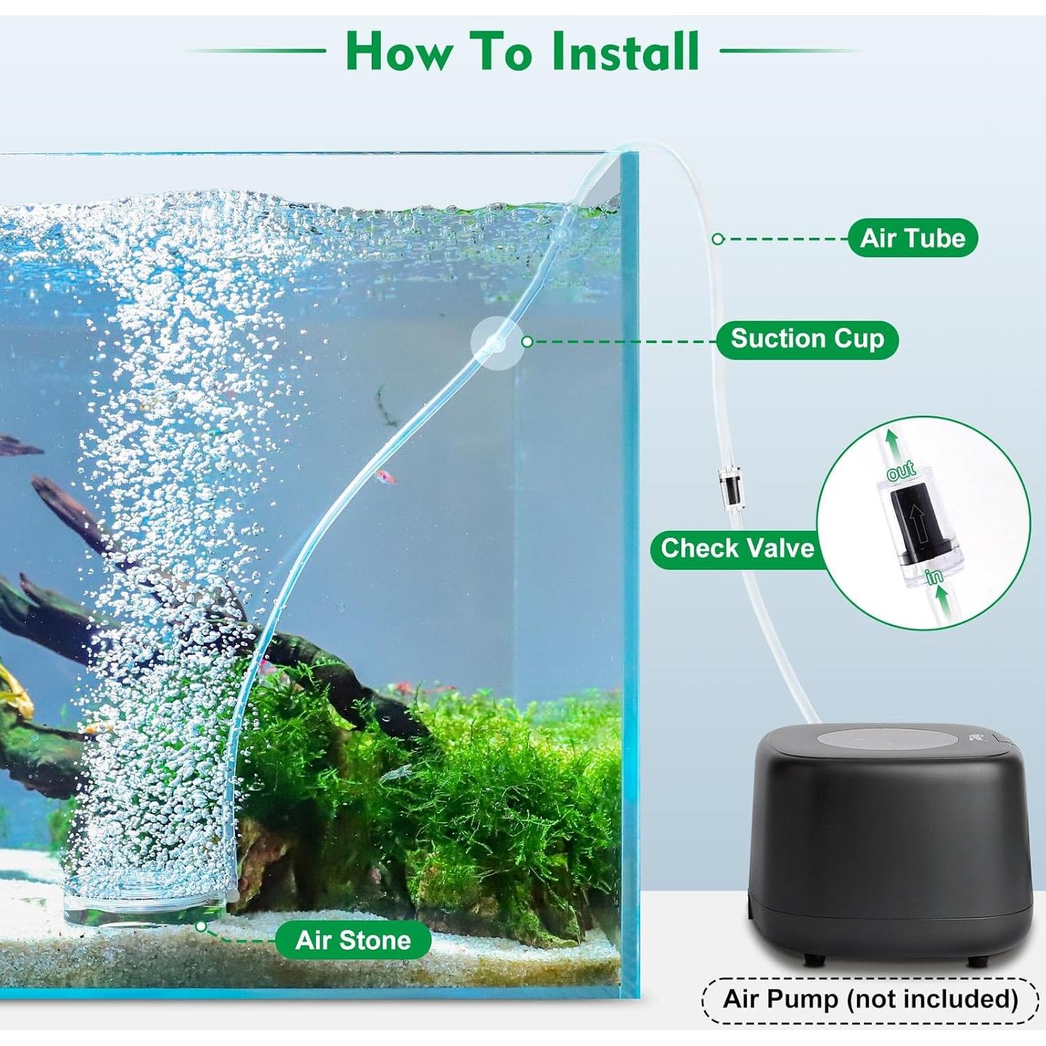 Piedra de Aire Hygger para Acuarios, Difusor Ultra Silencioso