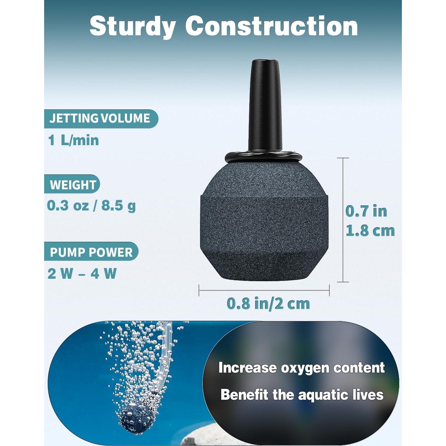Difusor de Burbujas Pawfly 2.03 cm para Acuarios - 10 Piezas