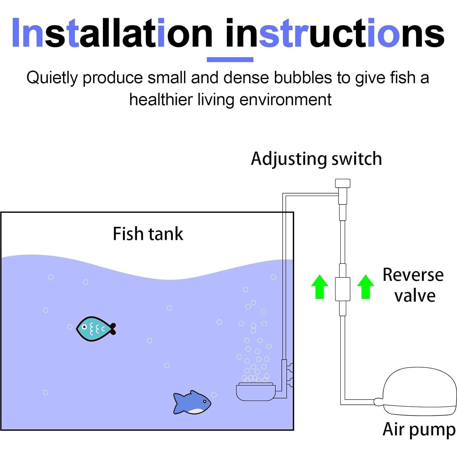 Kit de 2 Piedras de Aire para Acuario Treela - Silenciosas y Ajustables