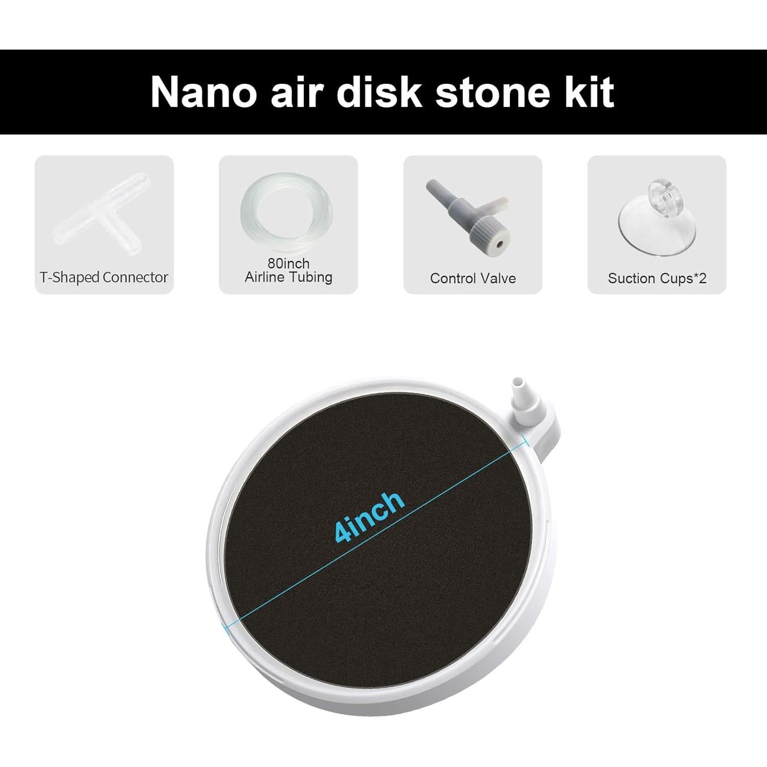 Piedra de Aire Boxtech 4" para Acuarios - Silenciosa y Eficiente