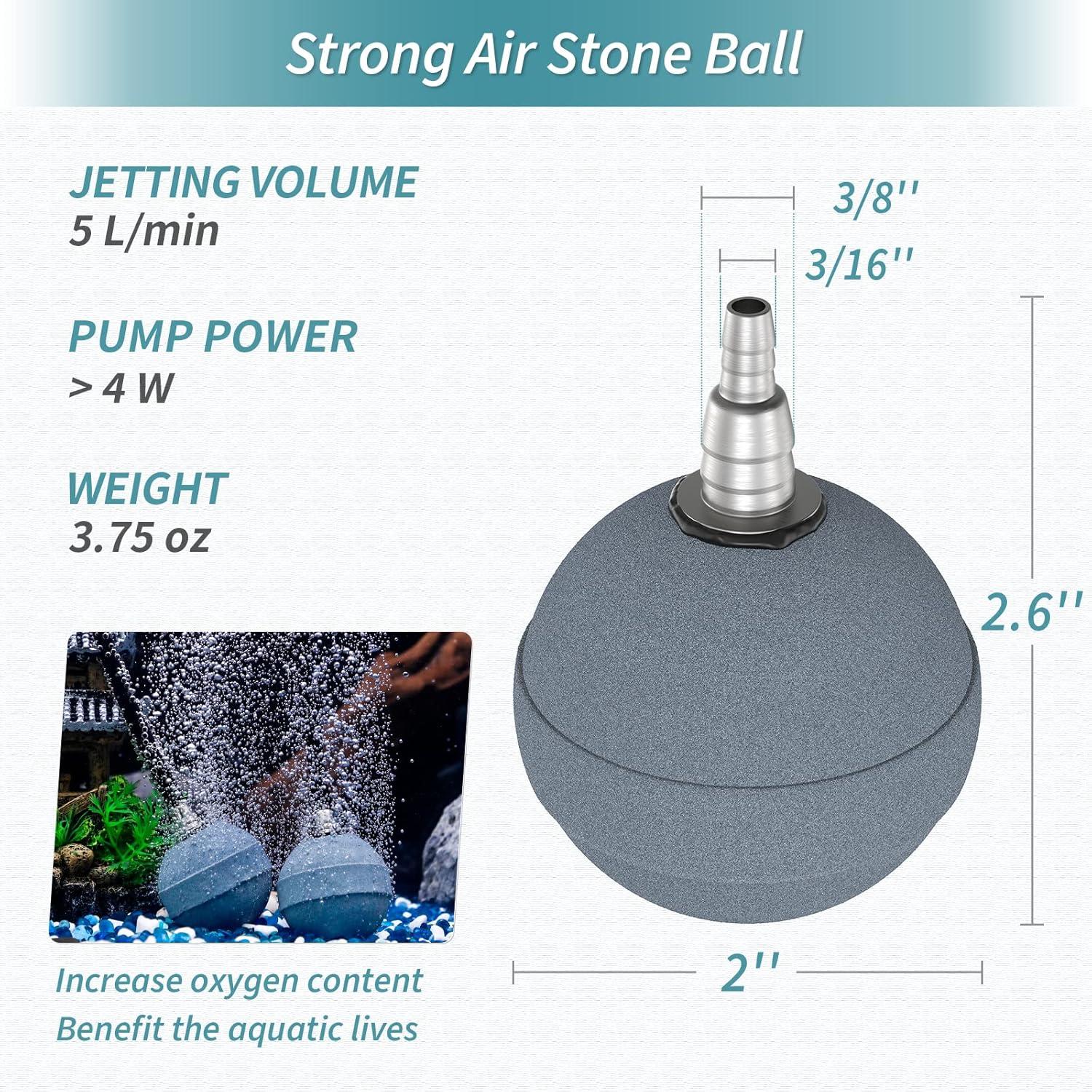 Pawfly Bola de Aire para Acuario 5.08 cm - Paquete de 4