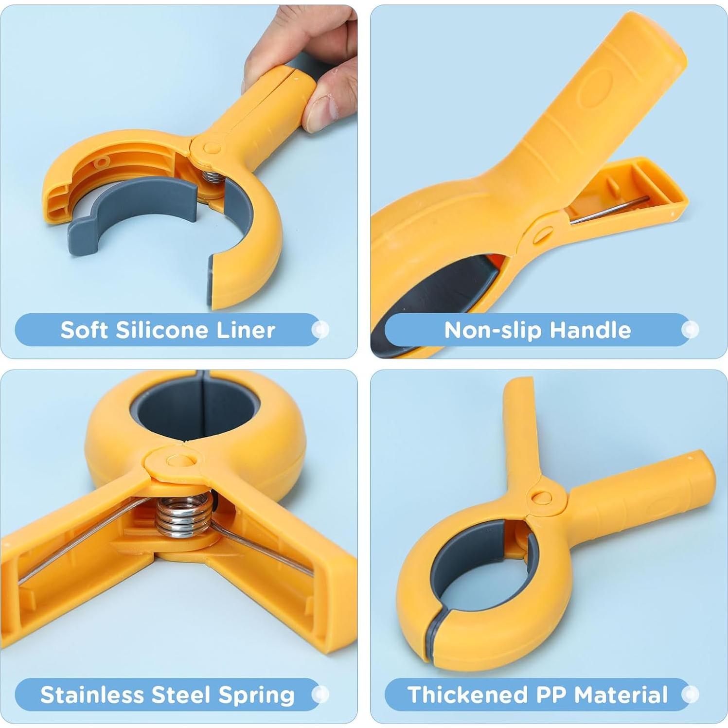 12 Clips para Toallas de Playa Gomedi 9.4 cm Alta Resistencia