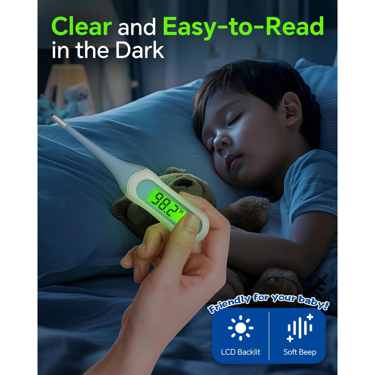 Termómetro Digital Cuxichuxinxi Oral 8s Retroiluminado Alerta Fiebre