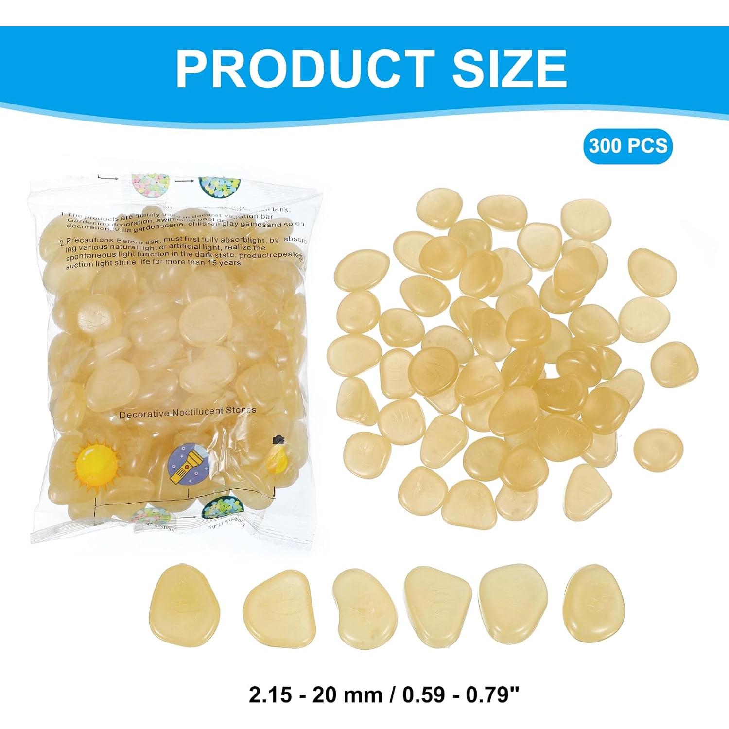 Piedras Brillantes PATIKIL 300 Pcs Naranja Amarillo Decoración