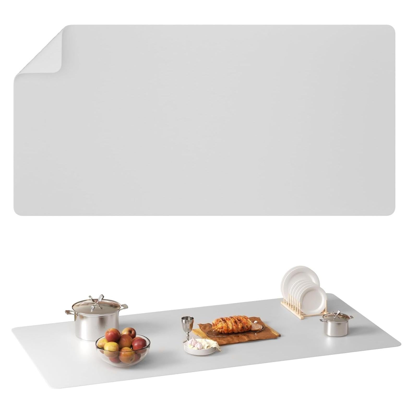 Alfombrilla de Silicona Antideslizante YOFUGA 120x60 cm Translúcido