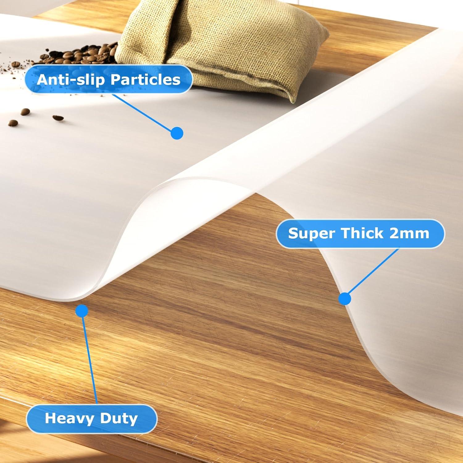 Alfombrilla de Silicona Antideslizante YOFUGA 120x60 cm Translúcido
