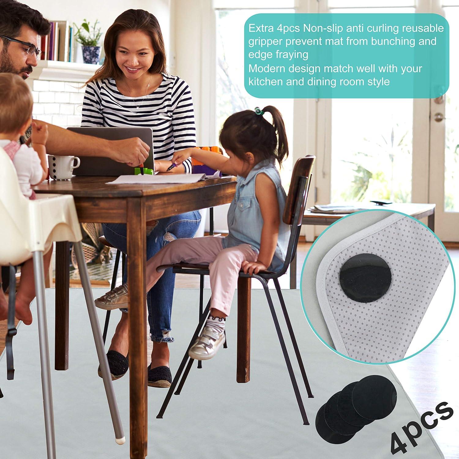 Alfombra Antideslizante Paw Legend 135x135 cm para Silla Alta