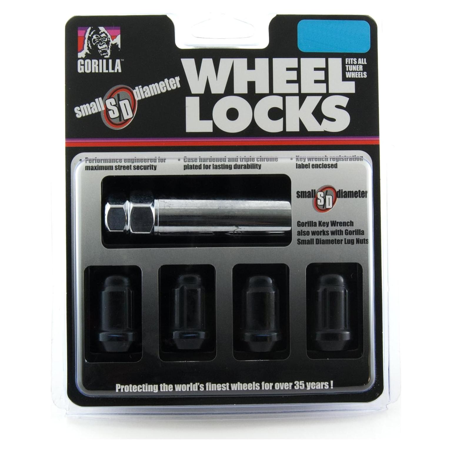 Cierre de Rueda Gorilla 21631BC Cromo Negro 12mm x 1.50