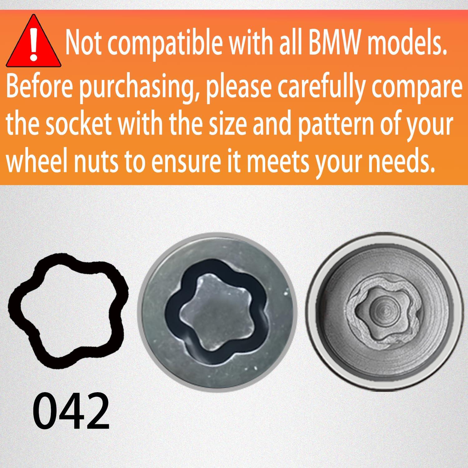 Llave de Bloqueo de Tuerca de Rueda BMW 042 - 29mm Exterior