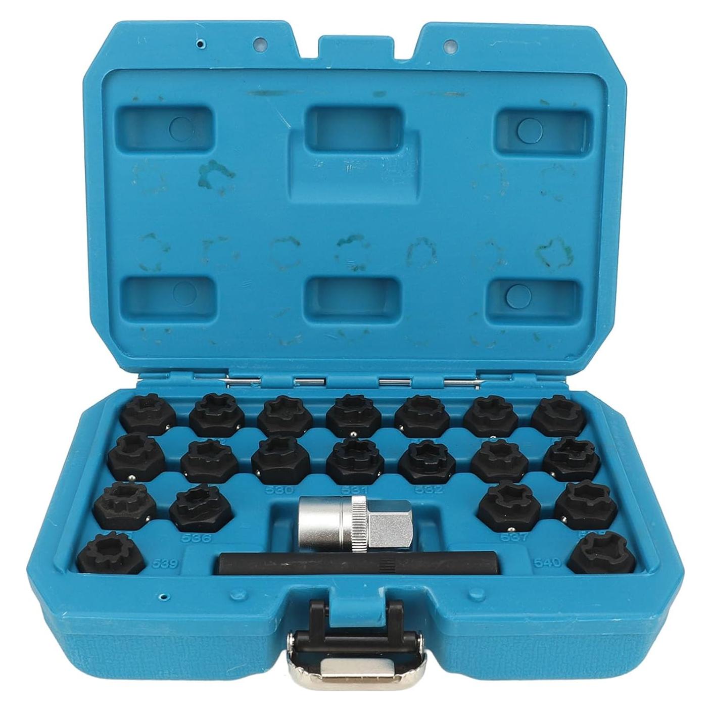 Kit de Eliminación de Llave de Bloqueo de Rueda GOWENIC 22 Piezas