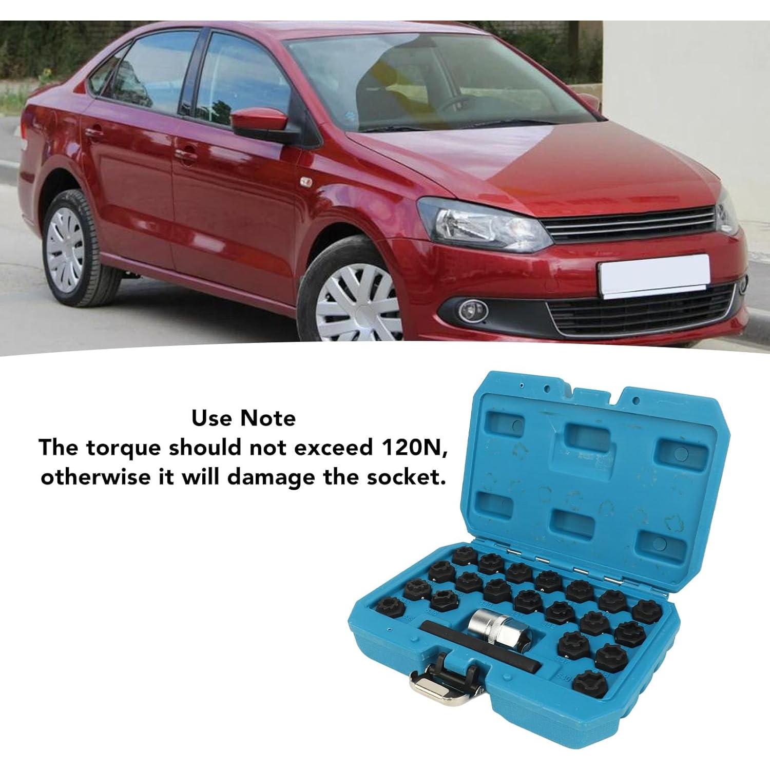 Kit de Eliminación de Llave de Bloqueo de Rueda GOWENIC 22 Piezas