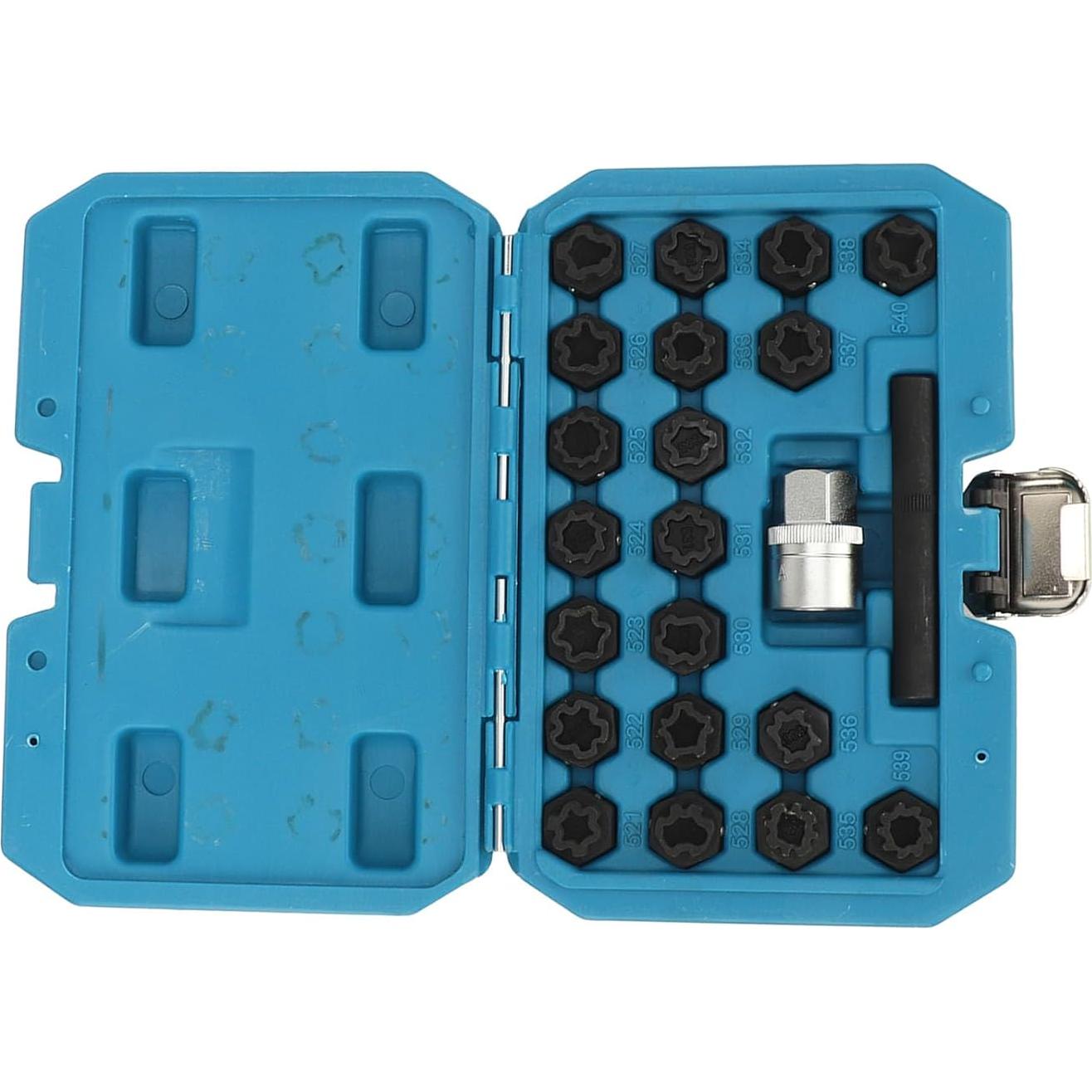 Kit de Eliminación de Llave de Bloqueo de Rueda GOWENIC 22 Piezas