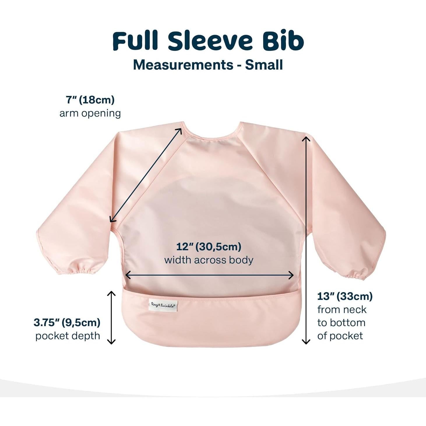 Baberos impermeables Tiny Twinkle 2pk Rosa Burdeos 6-24 meses