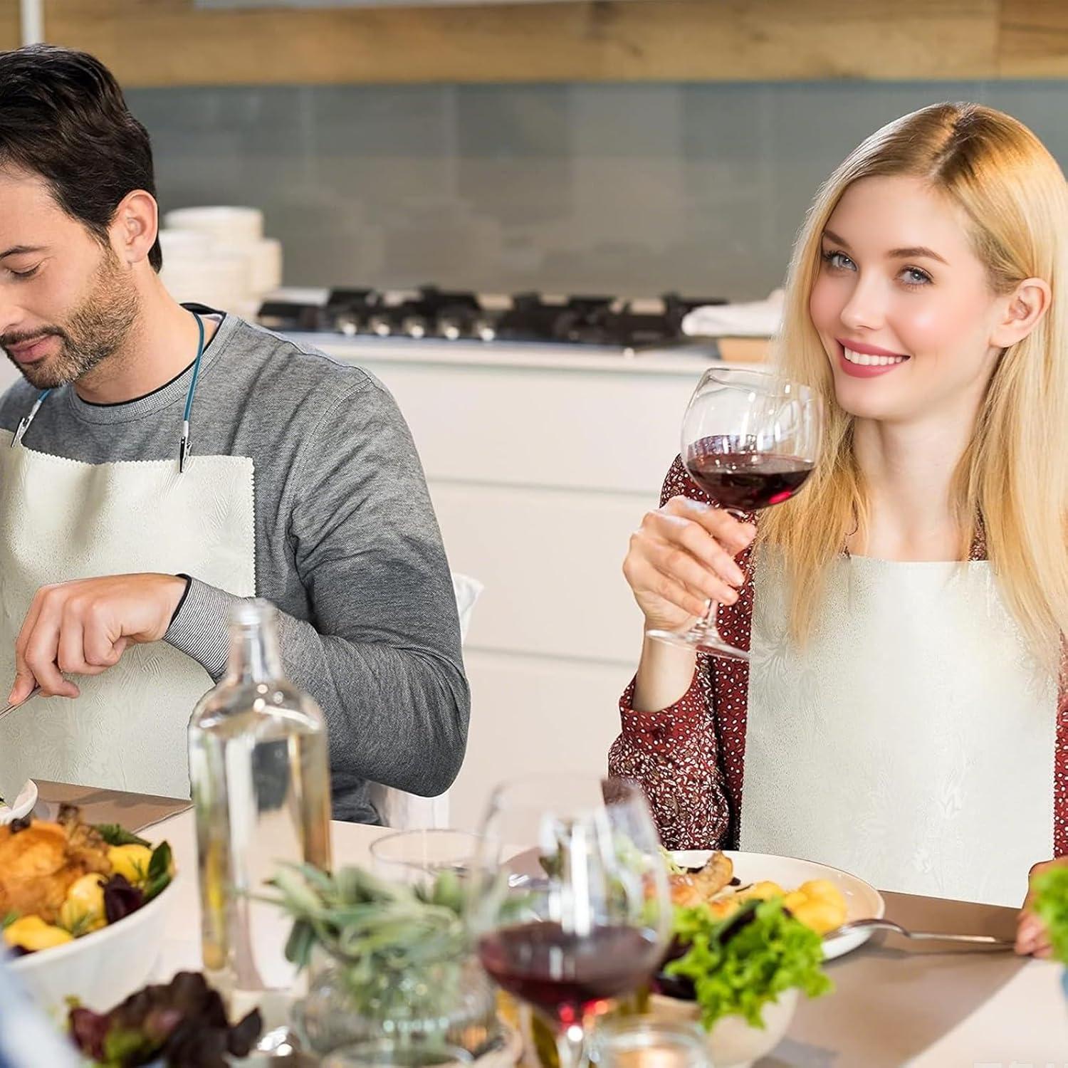 5 Clips de Babero de Silicona TSEWA con Cadenas Coloridas