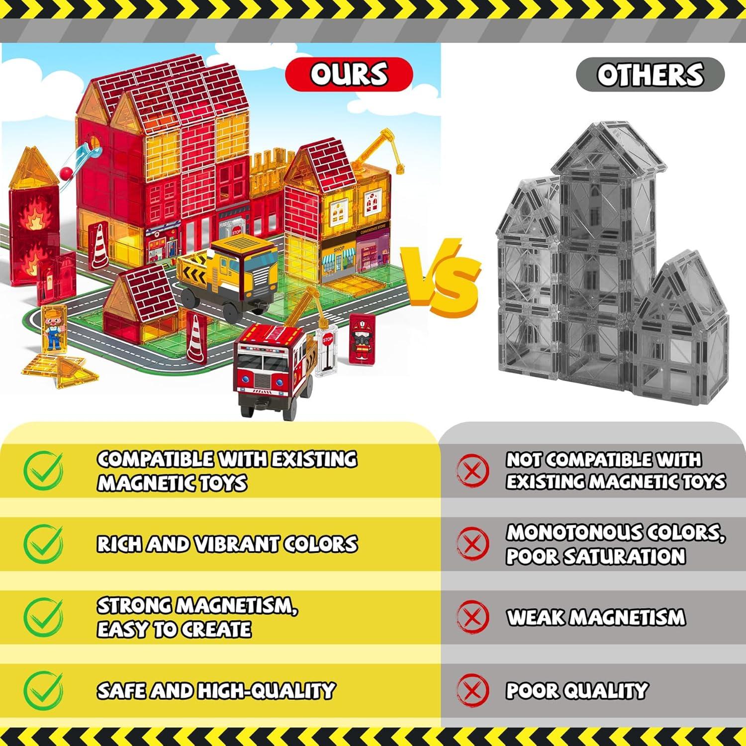 Azulejos Magnéticos de Construcción SKTMYY - Juguetes STEM 3D