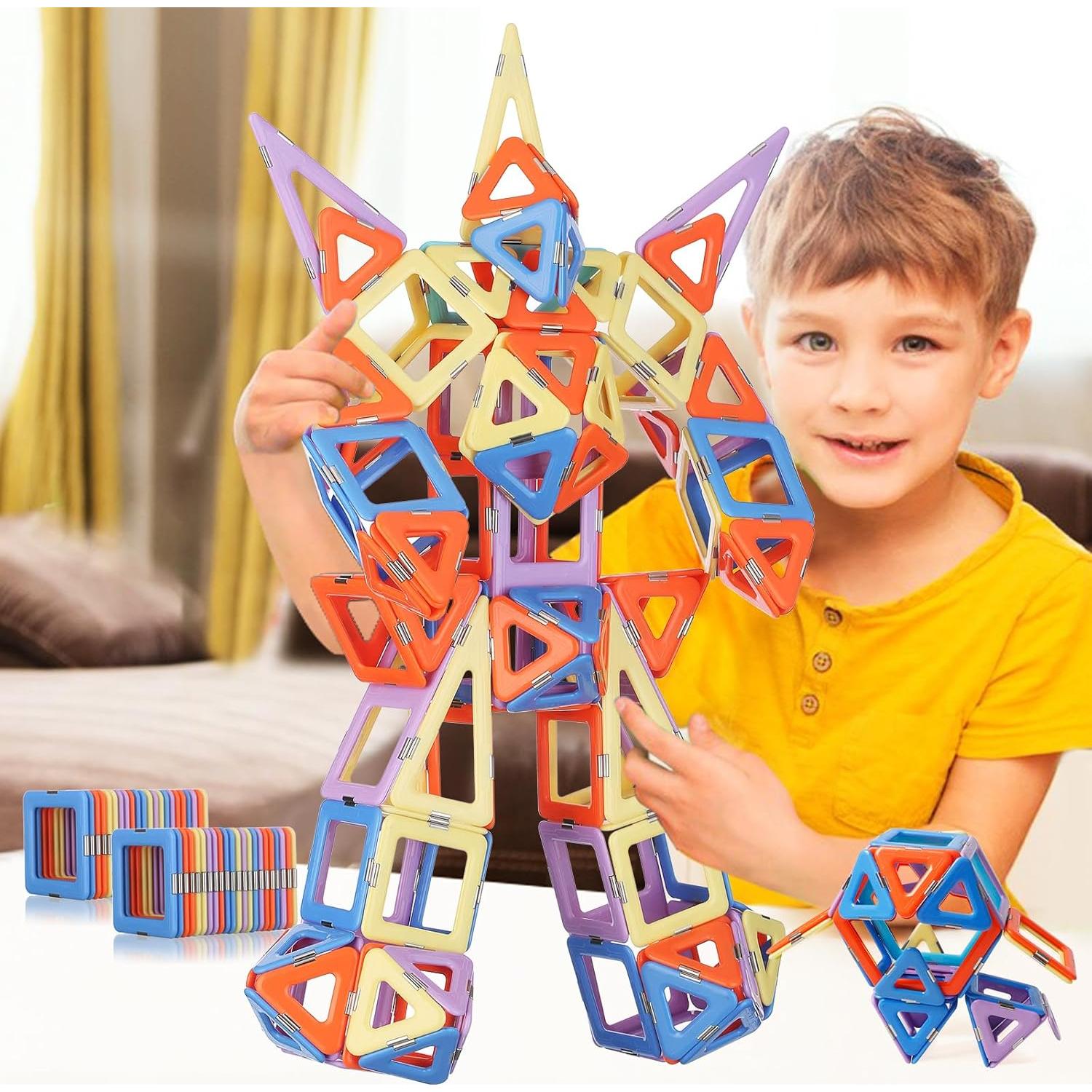 Bloques Magnéticos Magblock 120PCS Juguetes Educativos 3+ Años