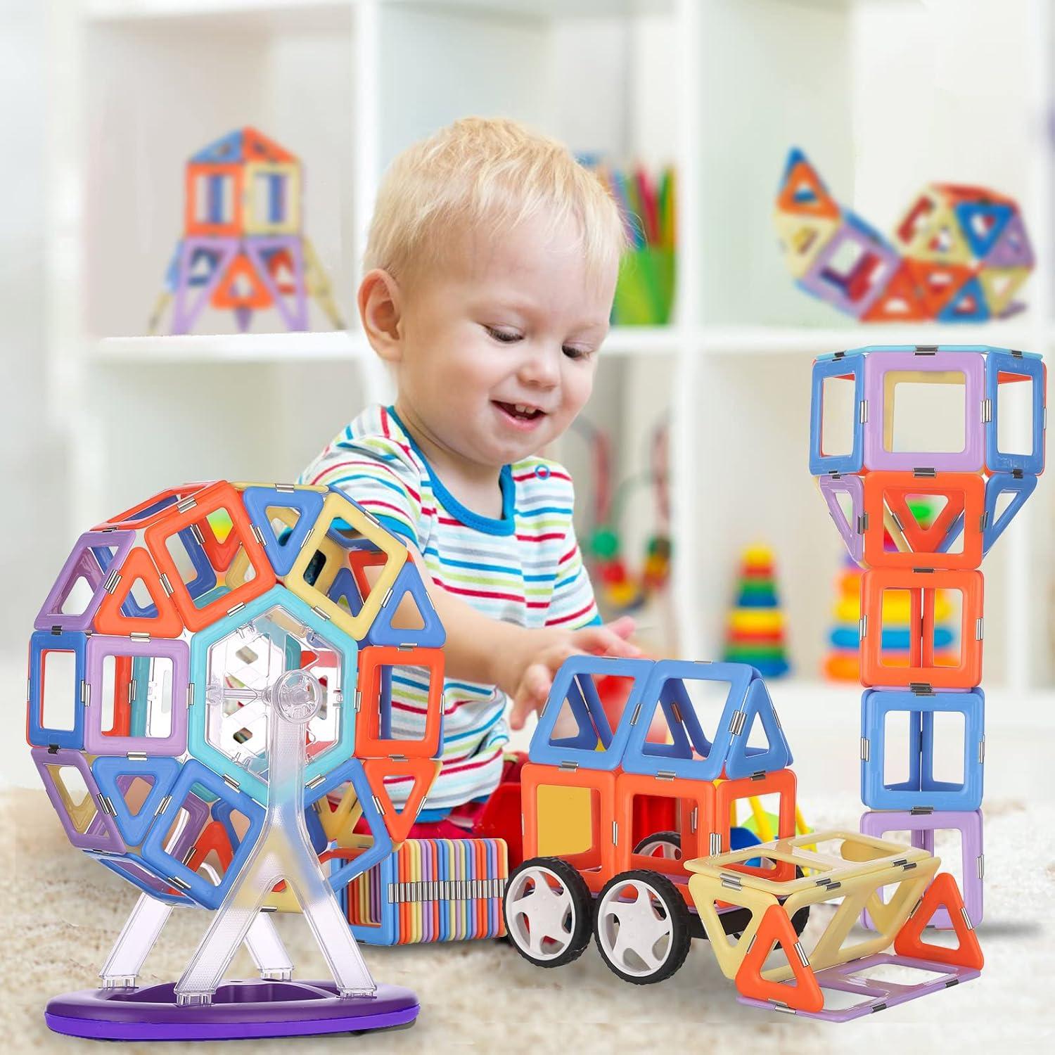 Bloques Magnéticos Magblock 120PCS Juguetes Educativos 3+ Años