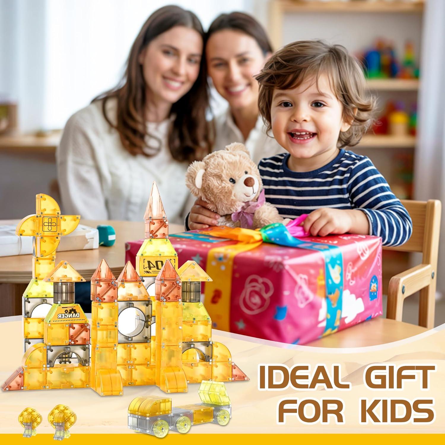 Bloques Magnéticos Cossy 3D para Niños 3-14 Años - Set STEM