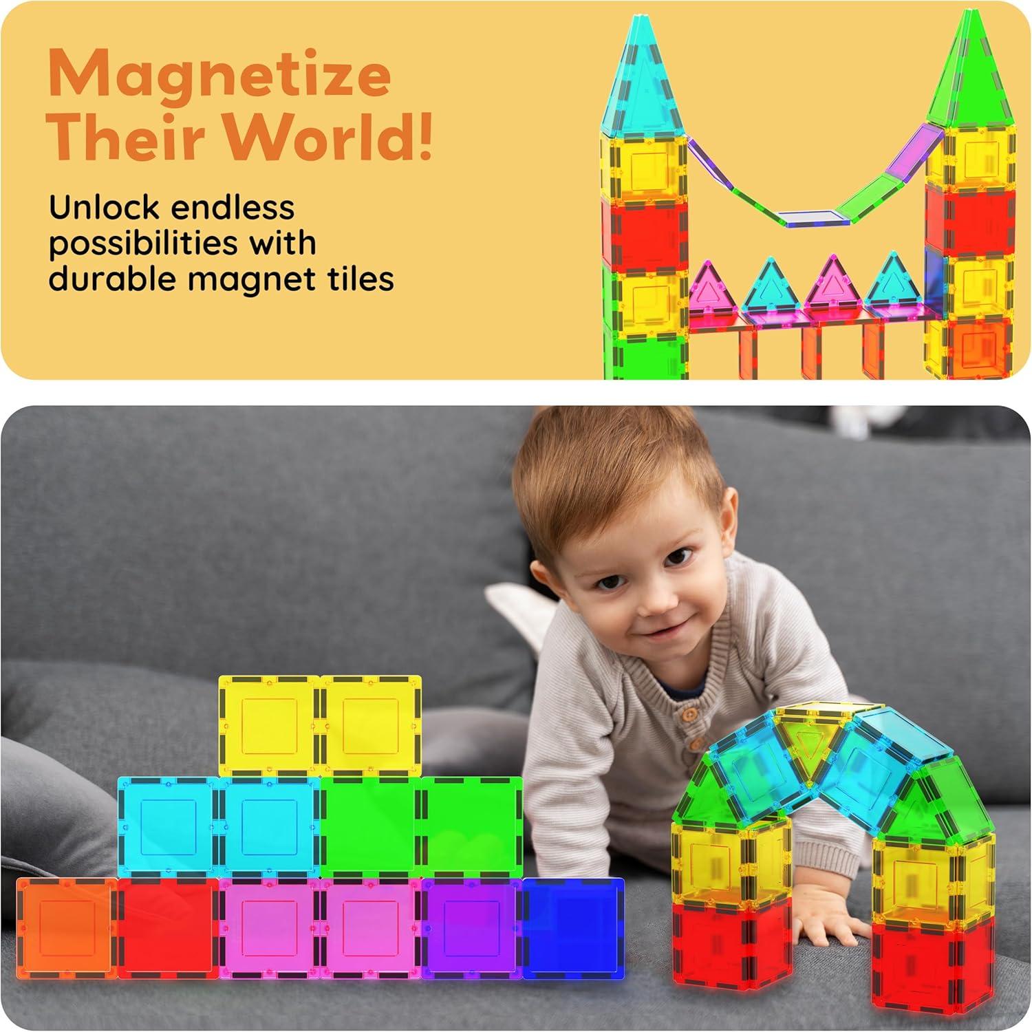 Kit de Bloques Magnéticos PicassoTiles 12 Piezas para Niños