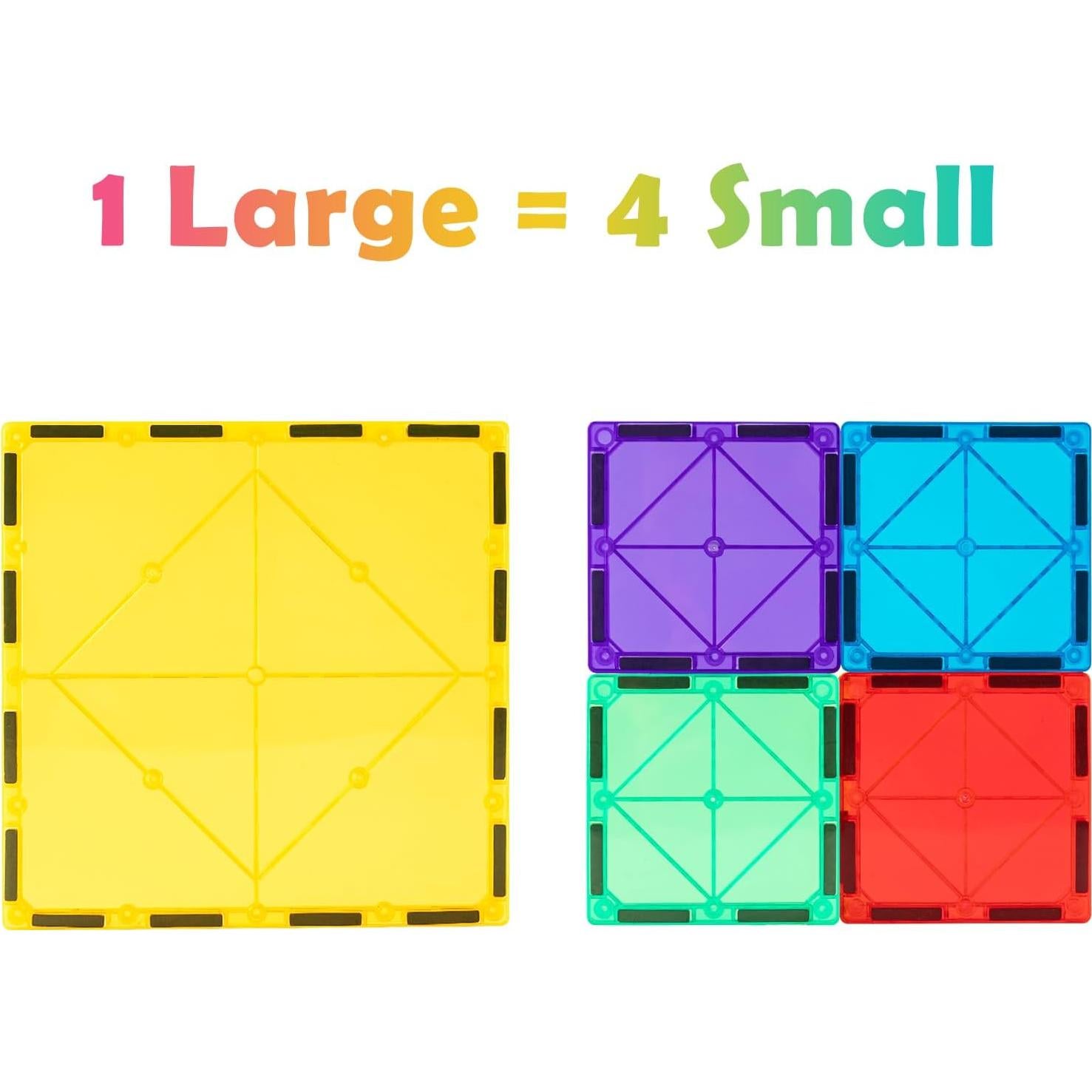 Azulejos Magnéticos Grandes Gemmicc 8 Piezas 15 cm STEM