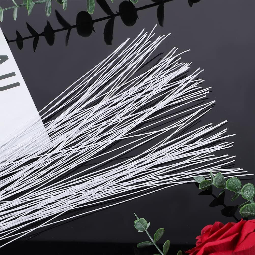 Alambre Floral Blanco Prudiut 100 Pcs 26 Gauge 35.56 cm