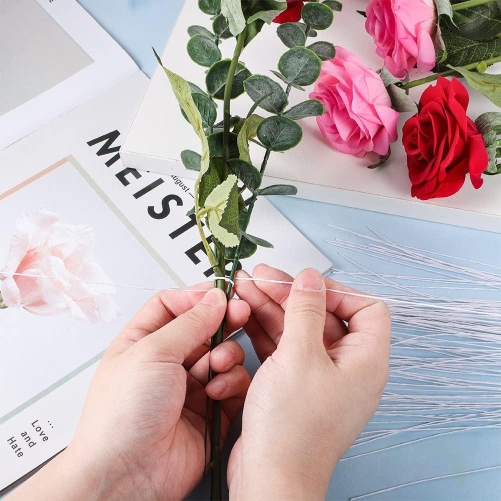 Alambre Floral Blanco Prudiut 100 Pcs 26 Gauge 35.56 cm