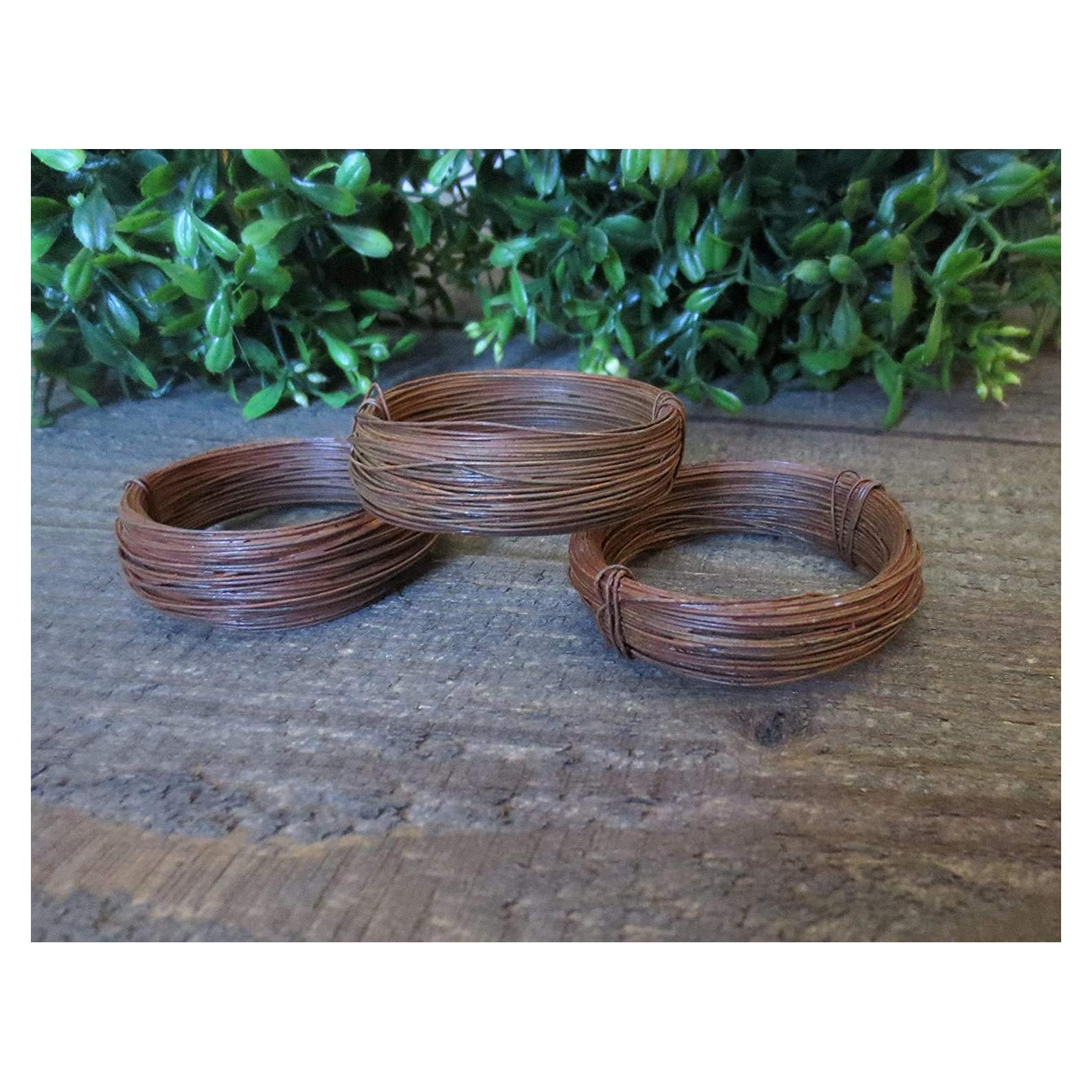 Alambre de Estaño Oxidado 3 Rollos 150 pies 24 Gauge COLIBROX