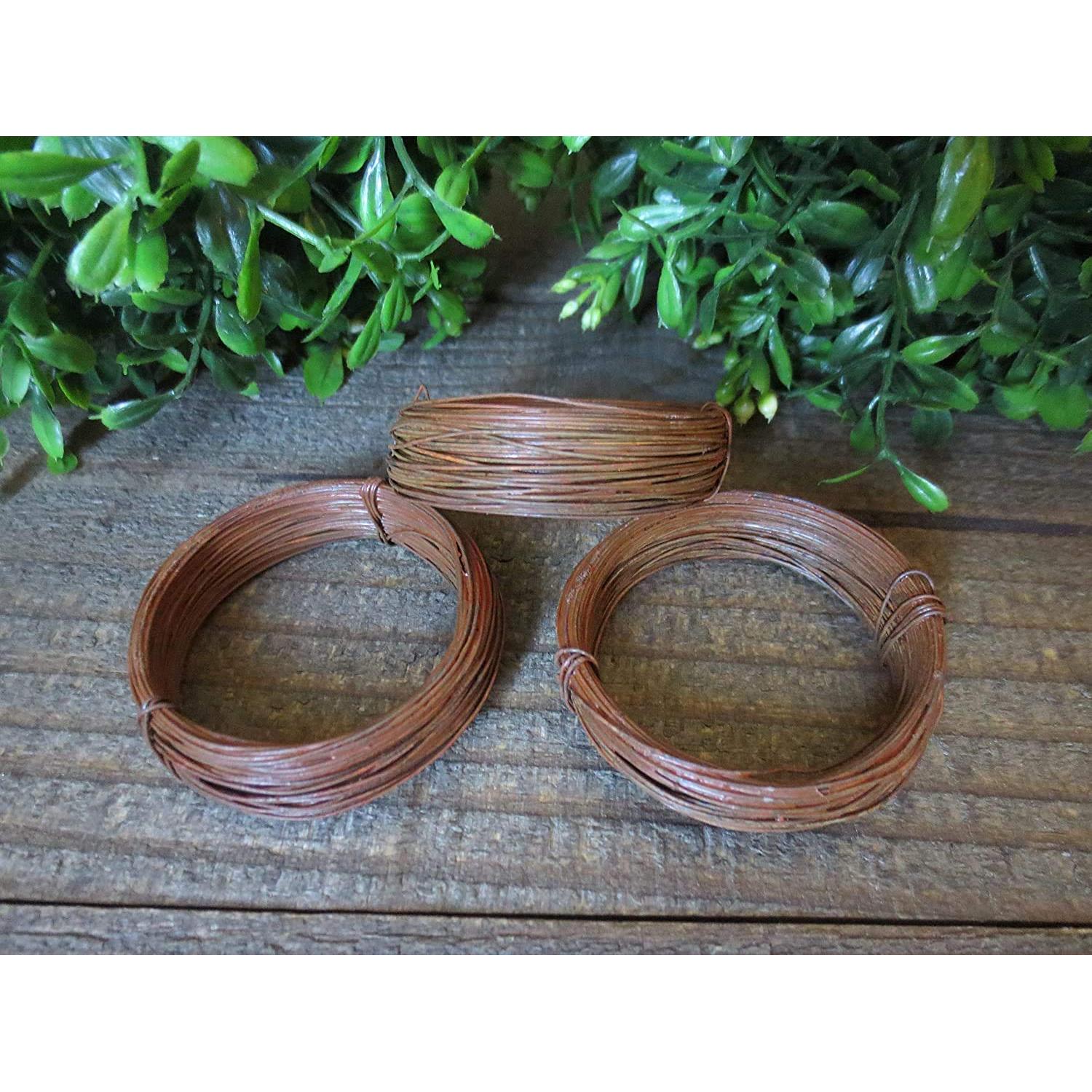 Alambre de Estaño Oxidado 3 Rollos 150 pies 24 Gauge COLIBROX