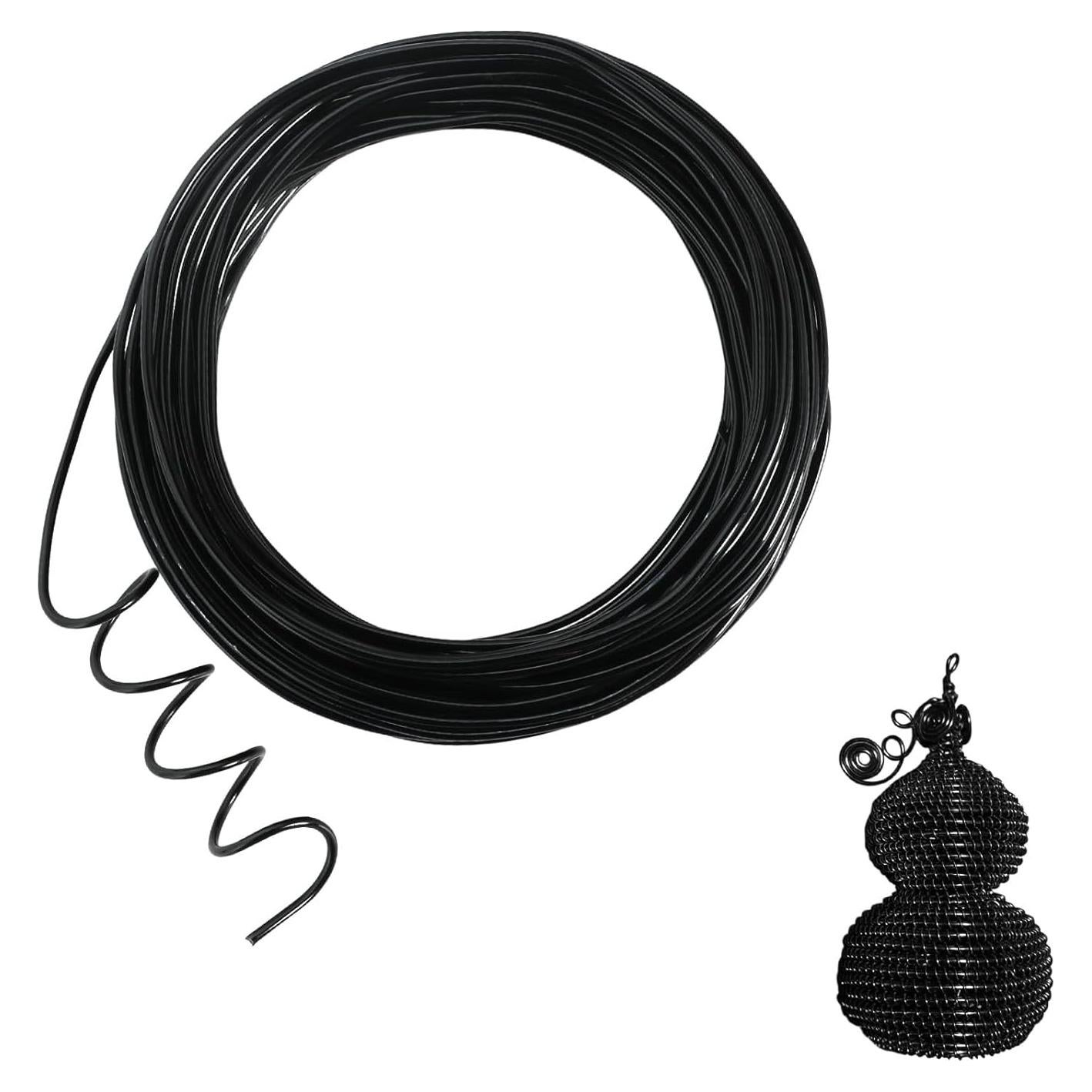 Alambre de Aluminio Chudeng Negro 15.24m 12 Gauge 2mm Manualidades