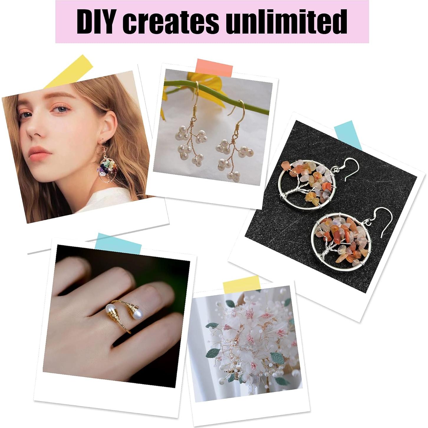 10 Rollos de Alambre de Cobre Colorido 0.4mm para Joyería