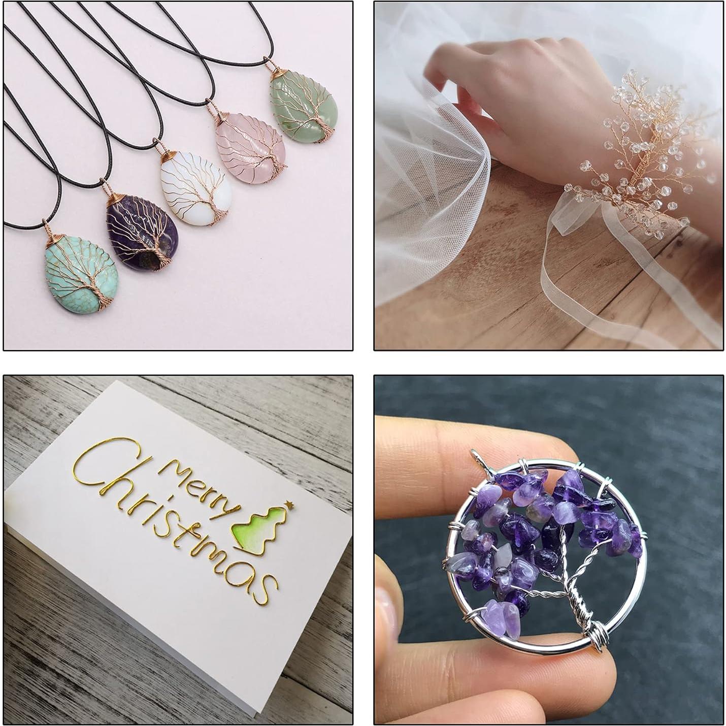 10 Rollos de Alambre de Cobre Colorido 0.4mm para Joyería