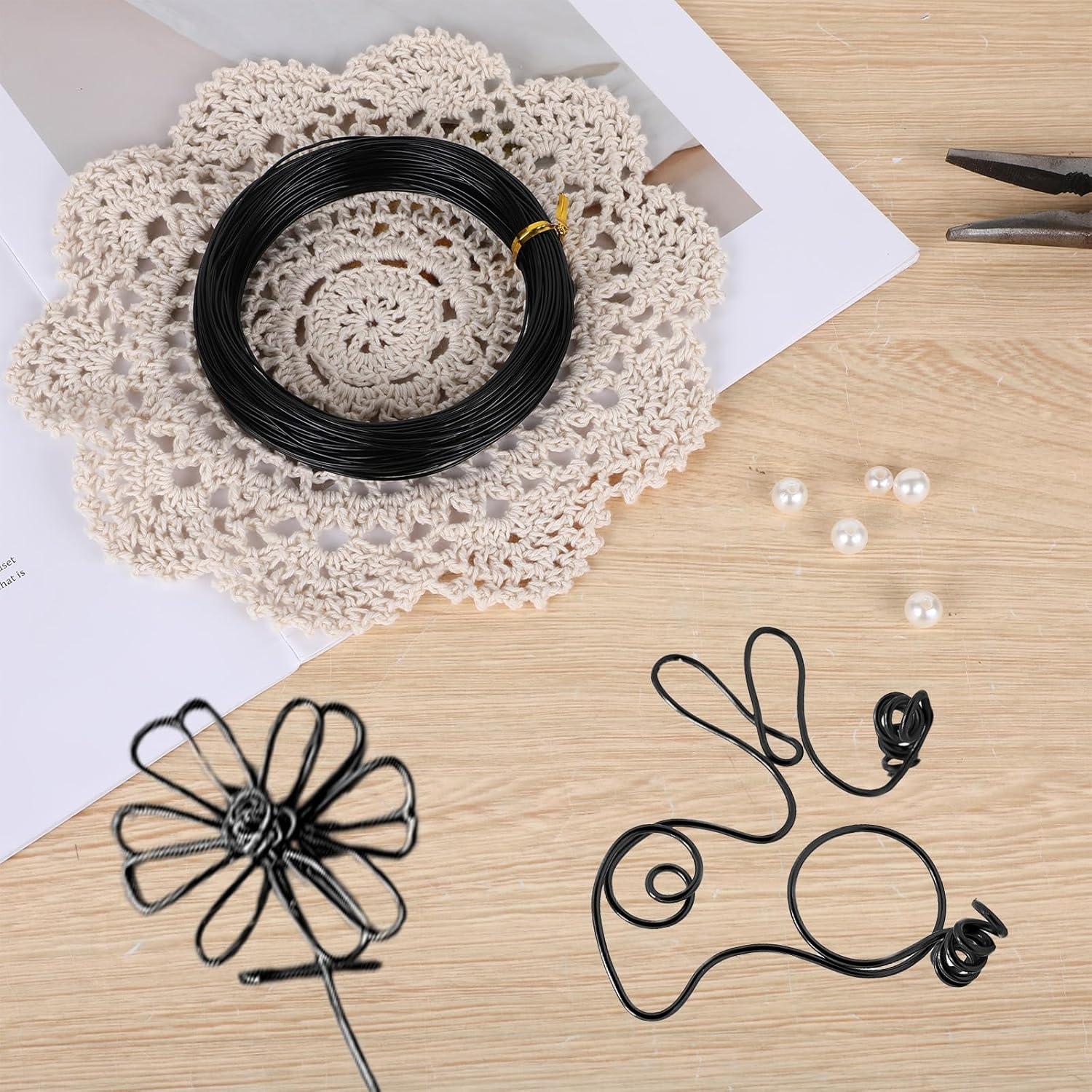 Alambre de Manualidades Negro 1mm x 30m Aluminio Xthrotsenk