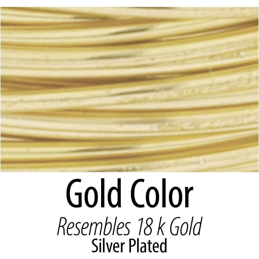 Alambre Artístico Beadalon 24 Agujeros 0.51 mm Dorado 13.7 m