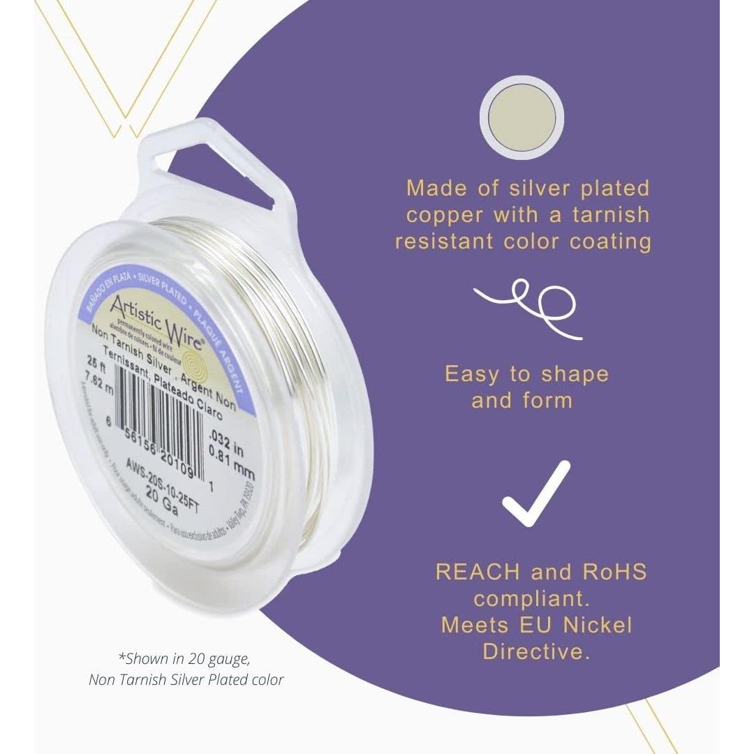 Alambre Artístico Beadalon 24 Agujeros 0.51 mm Dorado 13.7 m