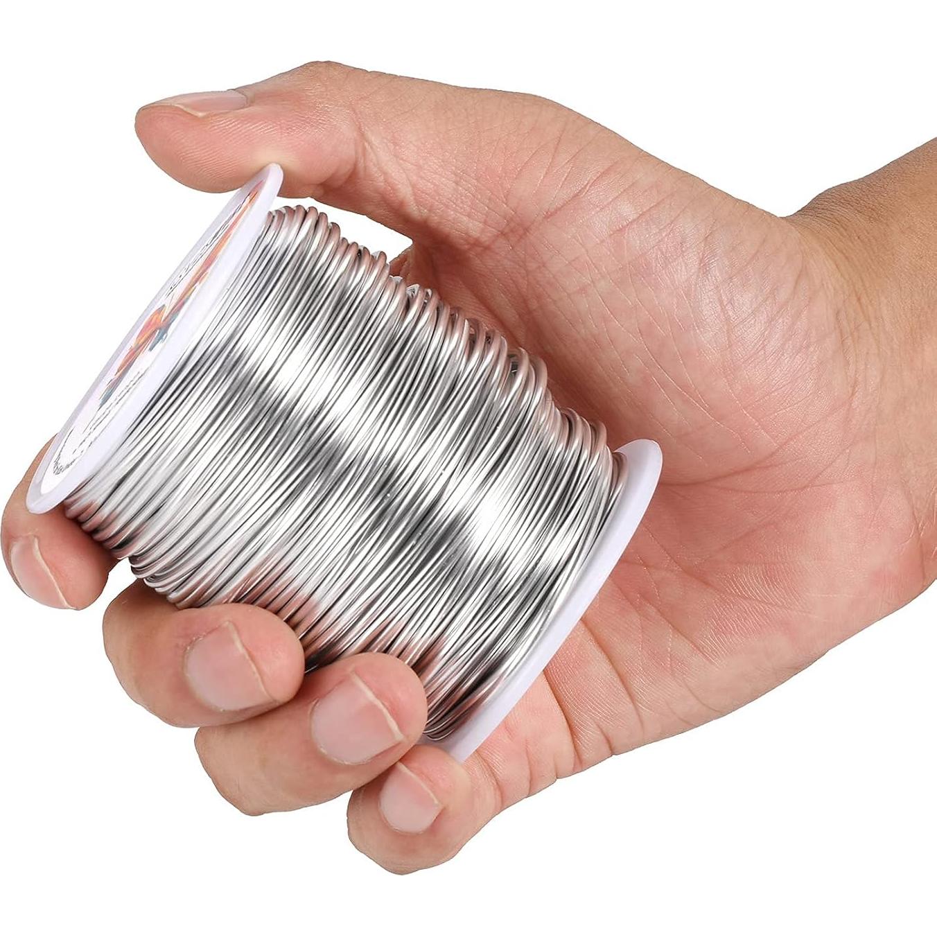 Alambre de Aluminio Flexible KSVZSCRAFT 16 y 18 Gauge 50M + Alicate