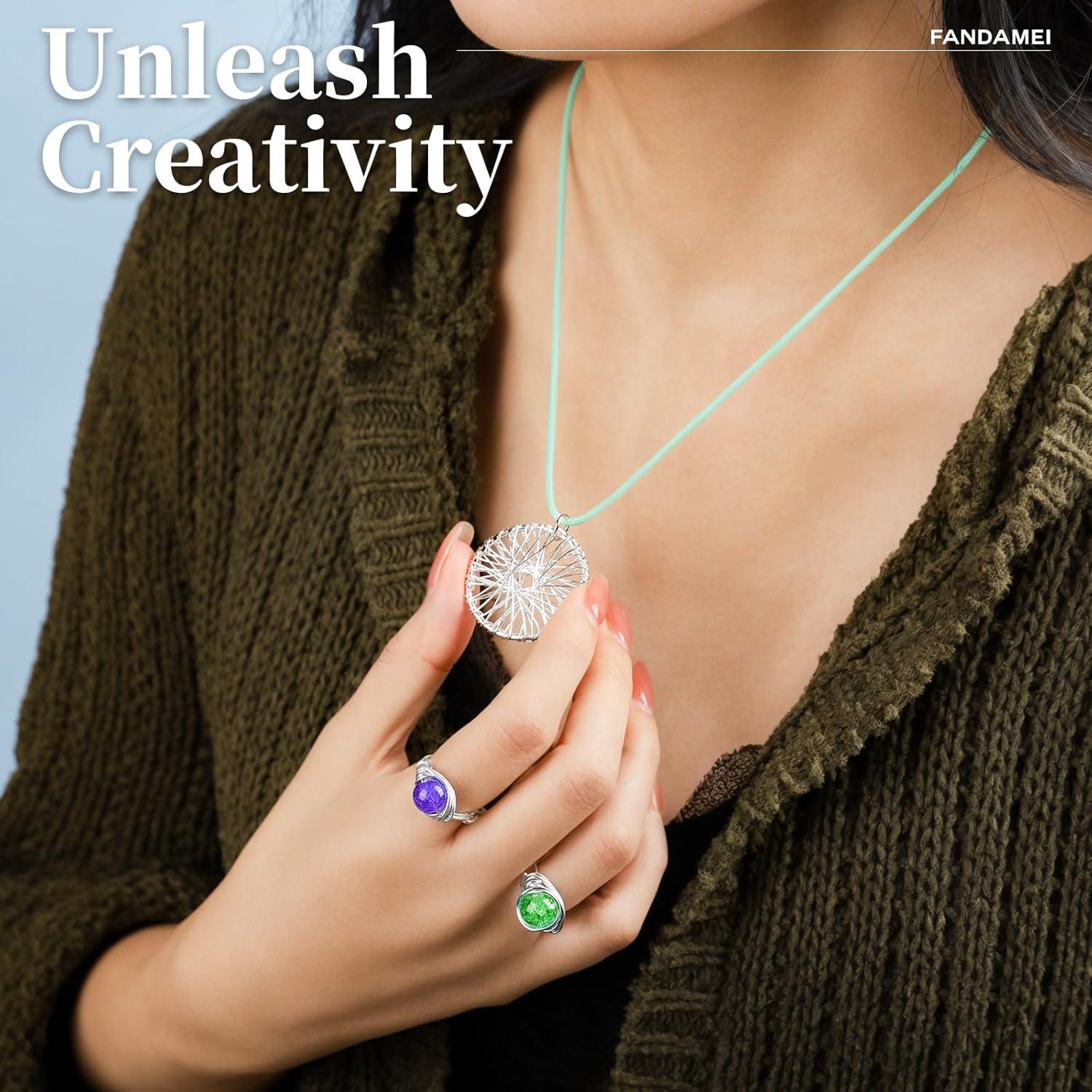 Alambre de Manualidades FANDAMEI 20 Gauge 30m Aluminio Plateado