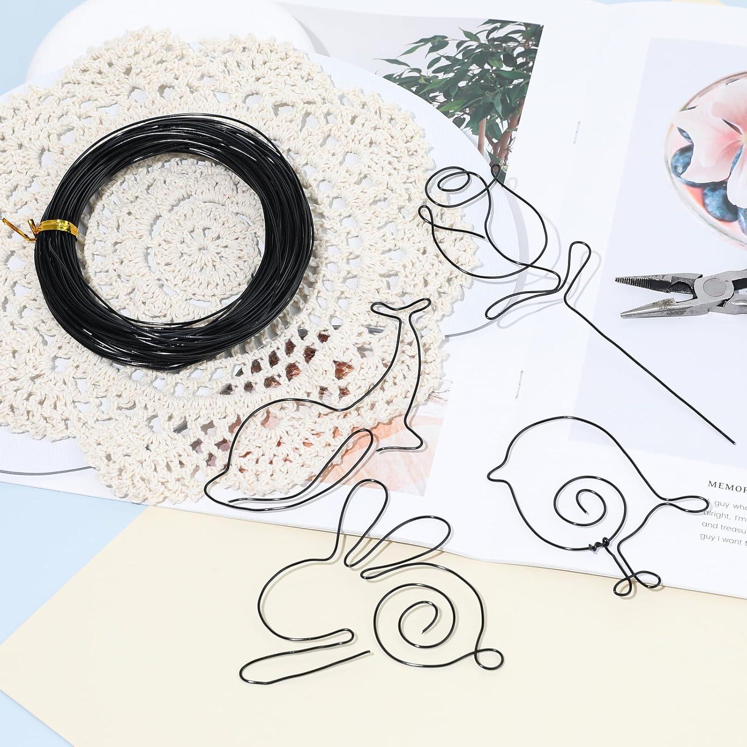 Alambre de Aluminio 1mm x 30m Cobee para Manualidades Negro