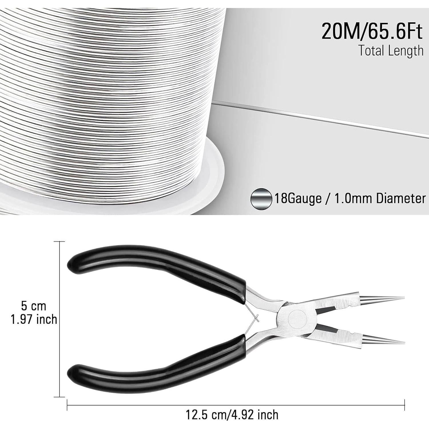 Alambre de Joyería 18 Calibre Modacraft 20m + Alicate 4 en 1