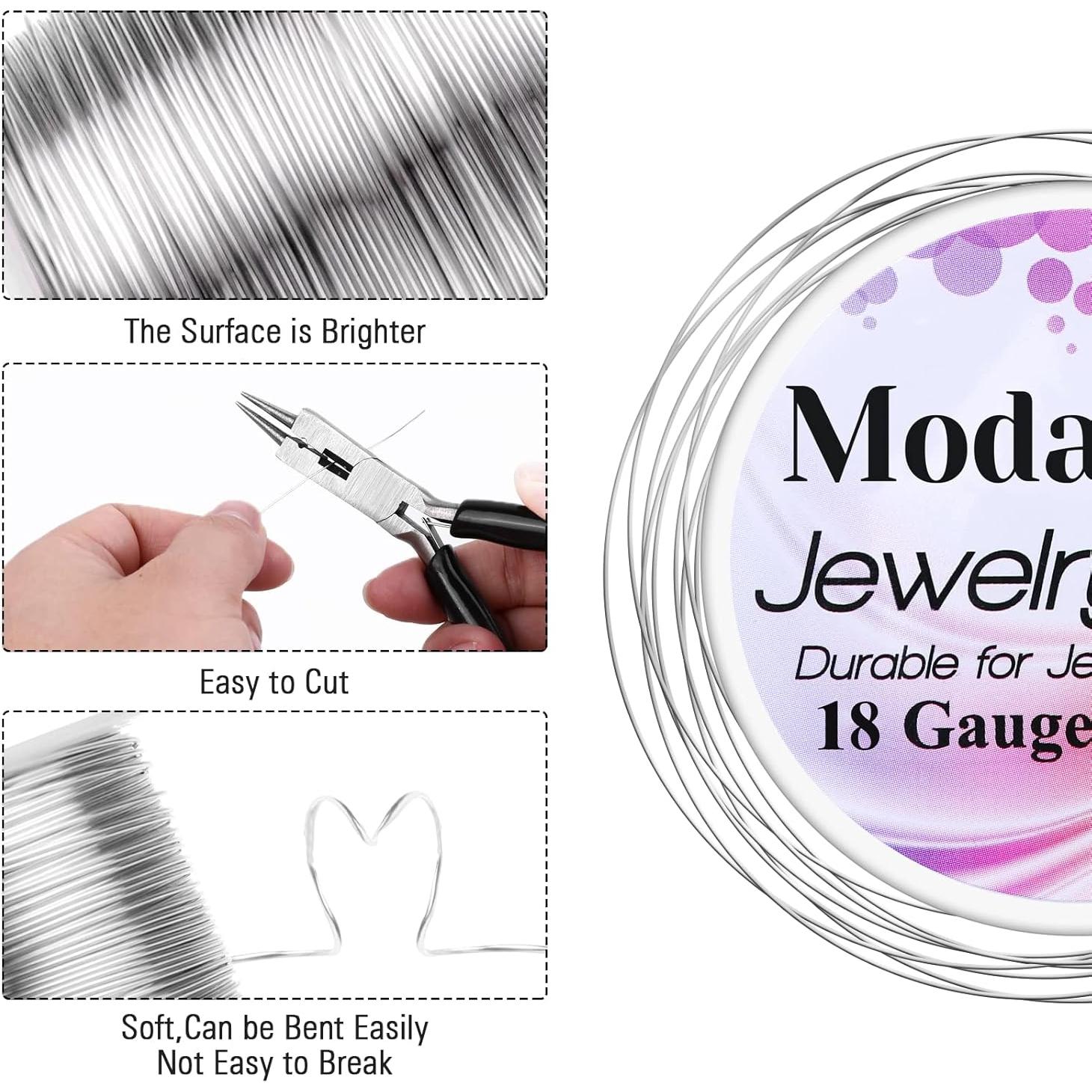Alambre de Joyería 18 Calibre Modacraft 20m + Alicate 4 en 1