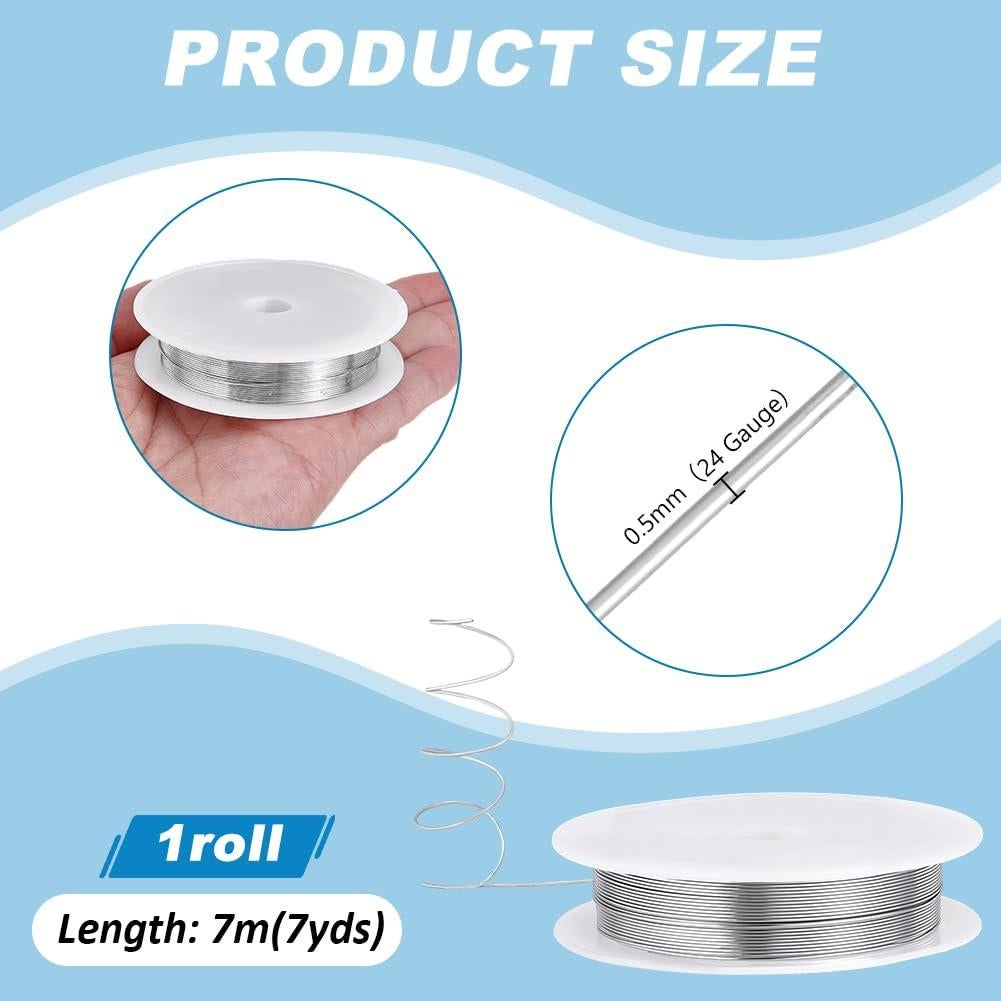 Alambre de Hierro 0.5mm PH PandaHall 7m para Joyería DIY