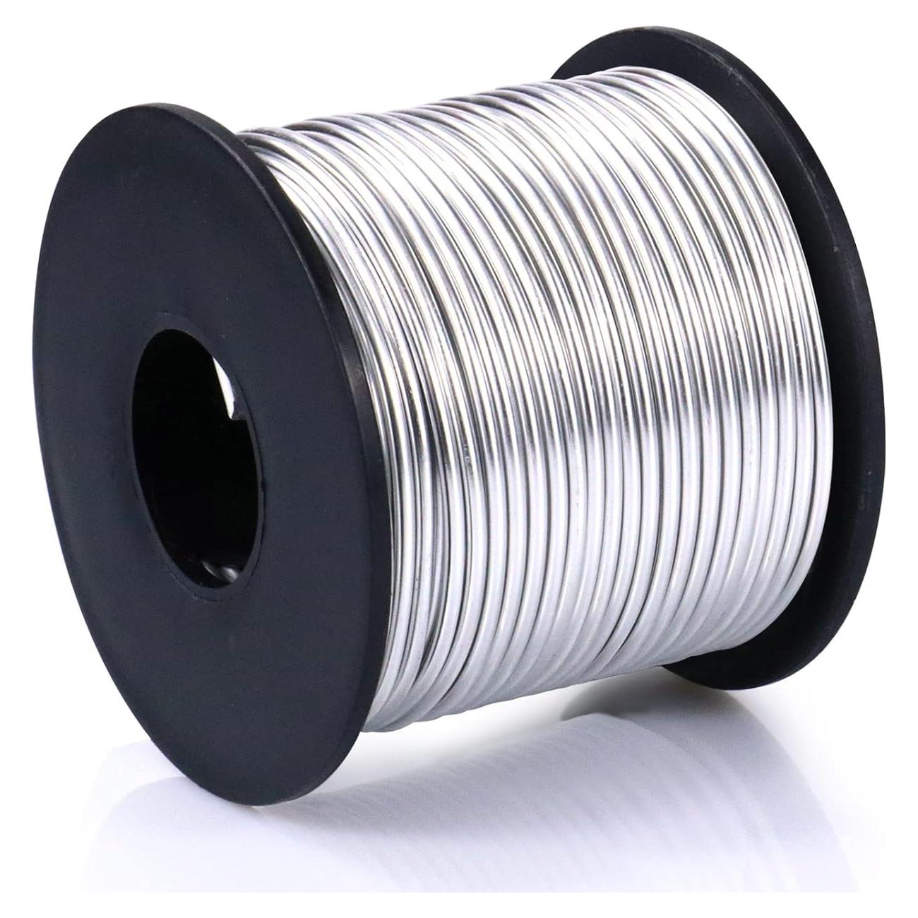 Alambre de Artesanía de Aluminio Cadikez 29m 2.0mm Plata