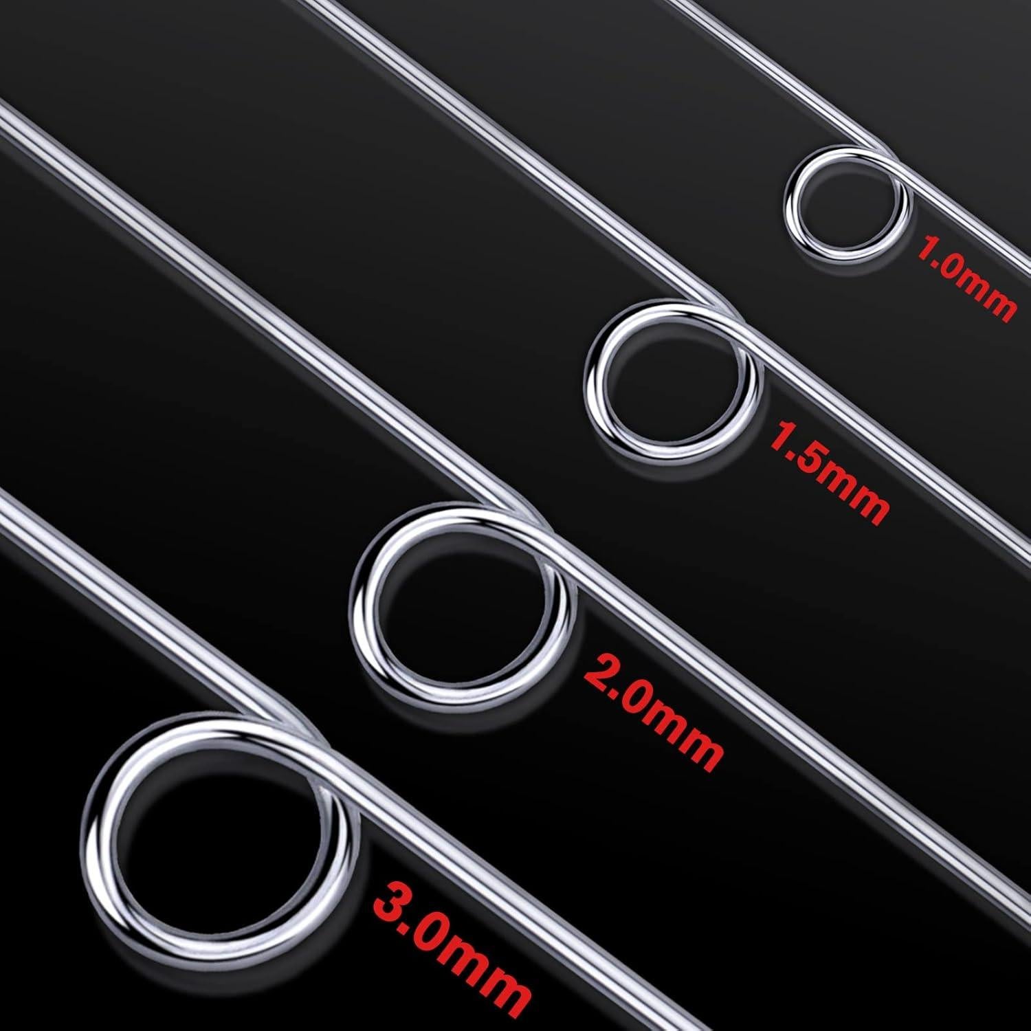 Alambre de Artesanía de Aluminio Cadikez 29m 2.0mm Plata