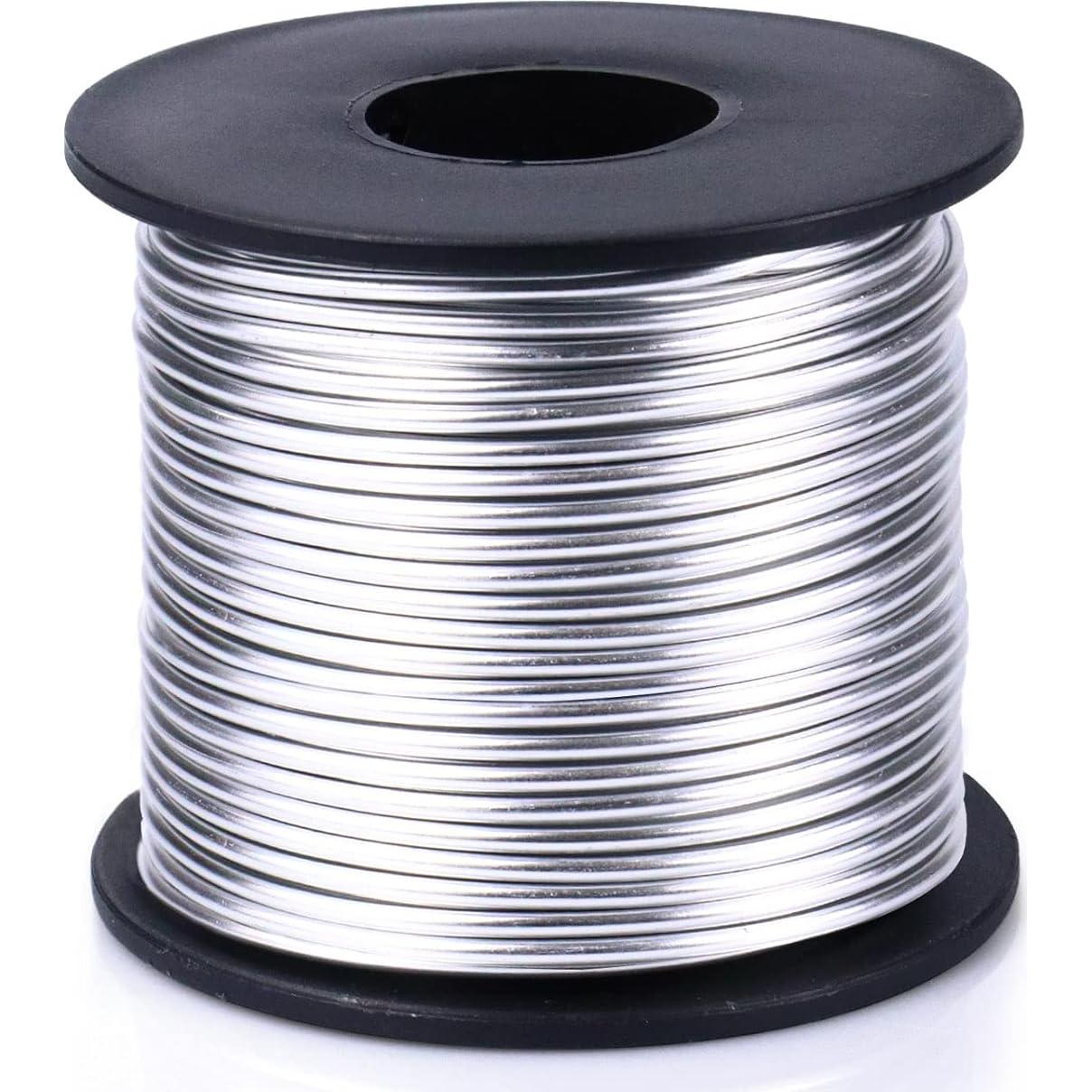 Alambre de Artesanía de Aluminio Cadikez 29m 2.0mm Plata