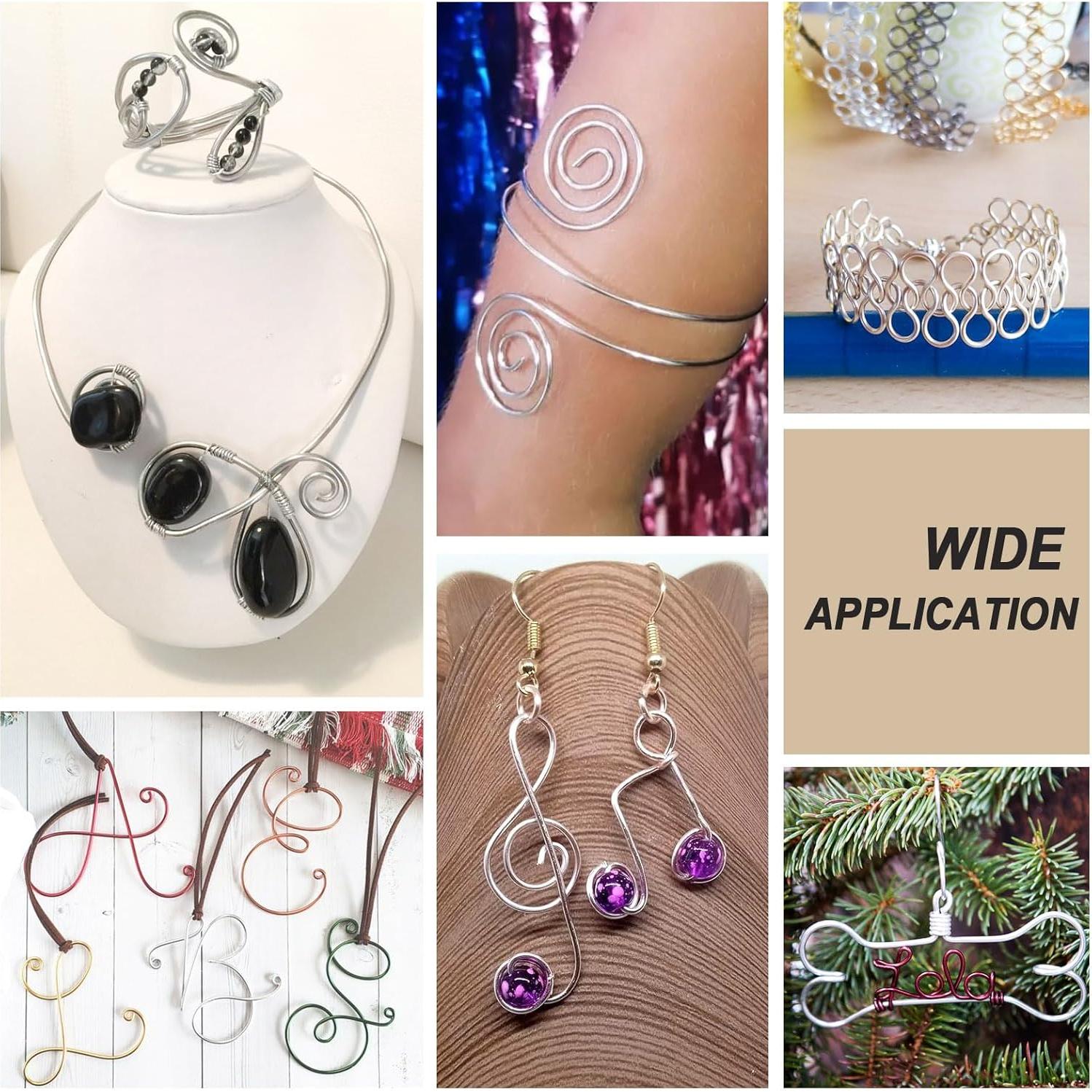 Alambre de Aluminio Plateado 2mm 55m PH PandaHall para Manualidades