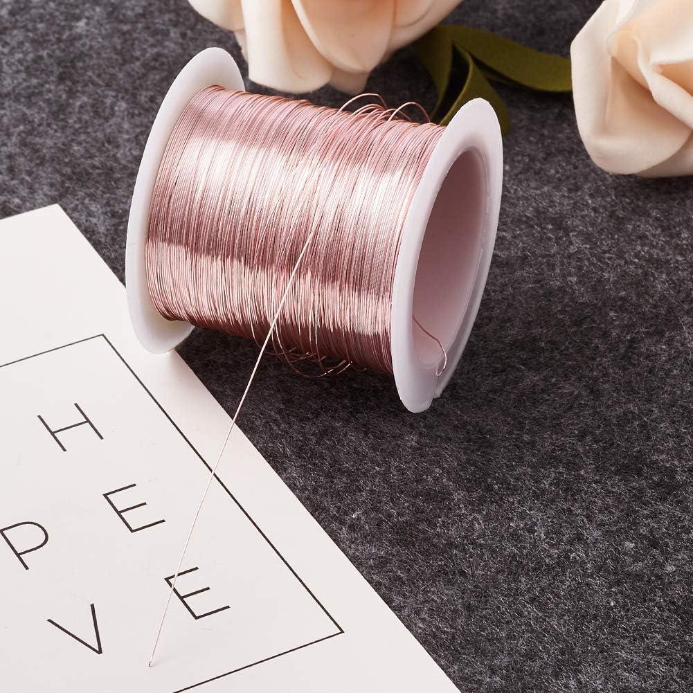 Alambre de Cobre 28 Gauge PH PandaHall 72m Oro Rosa