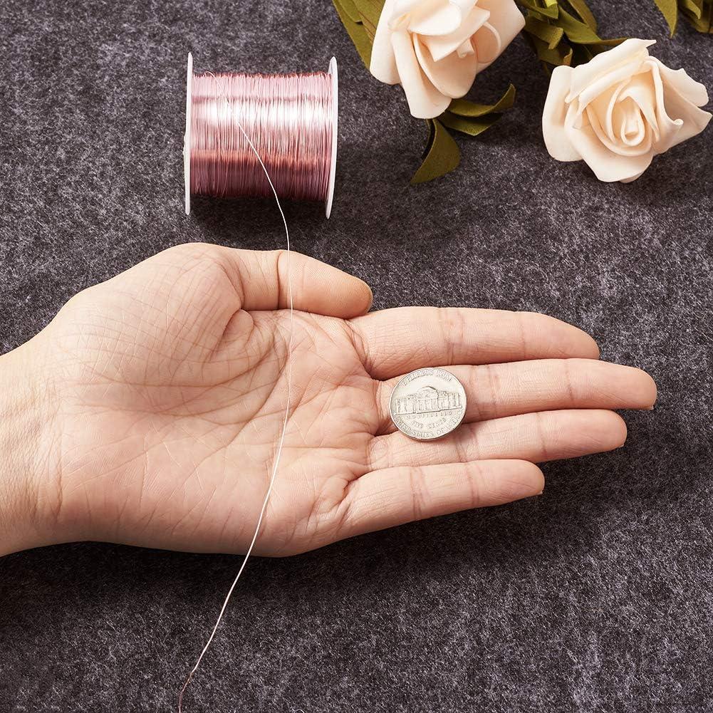 Alambre de Cobre 28 Gauge PH PandaHall 72m Oro Rosa