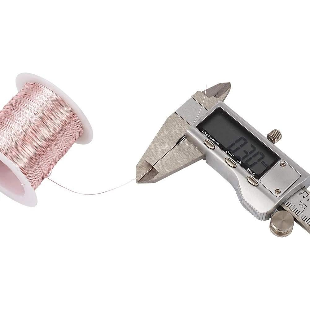 Alambre de Cobre 28 Gauge PH PandaHall 72m Oro Rosa