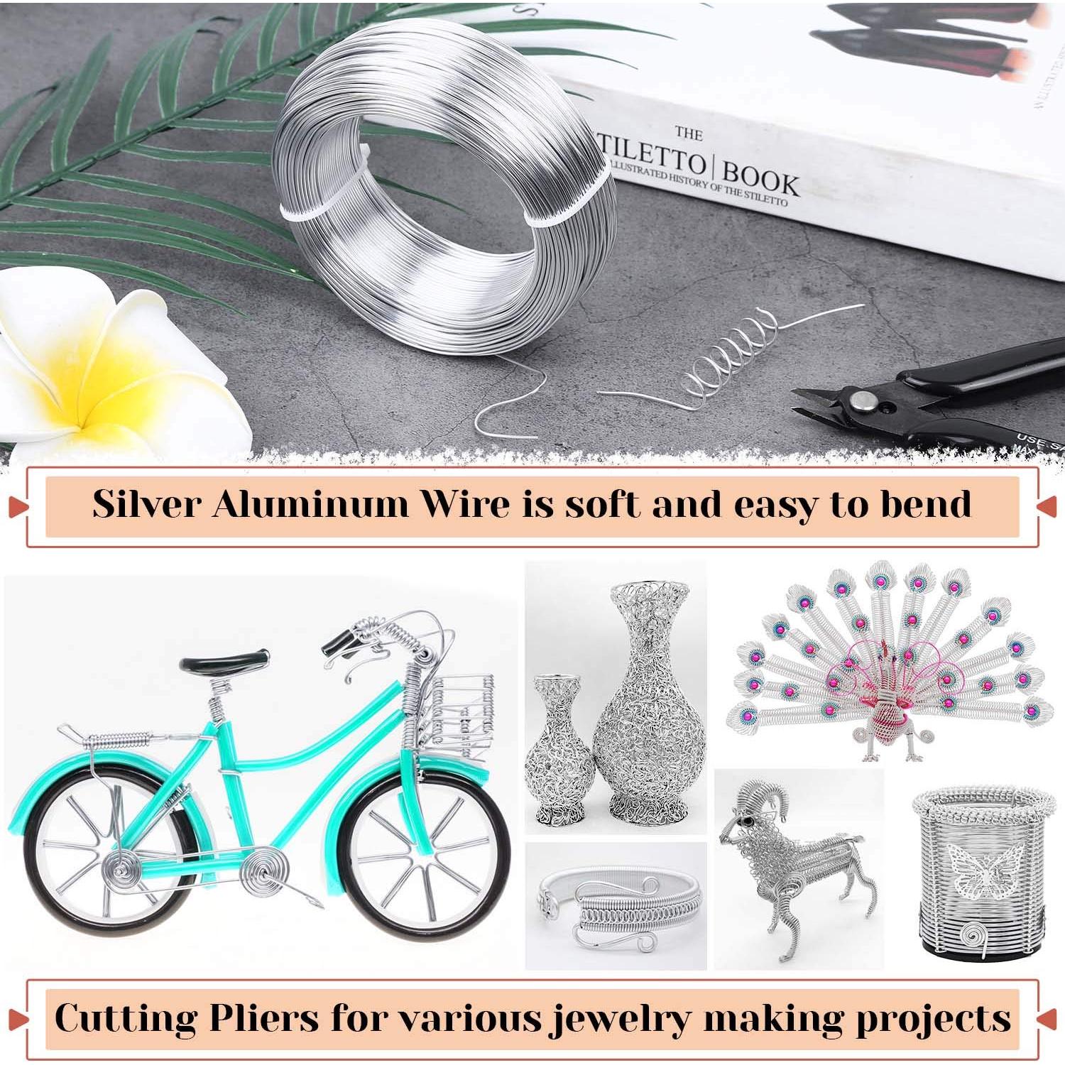 Alambre de Artesanía Cruzix 1 mm Plata 100 m para Joyería